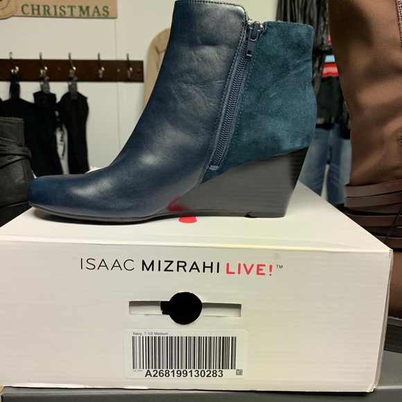 isaac mizrahi wedge boots
